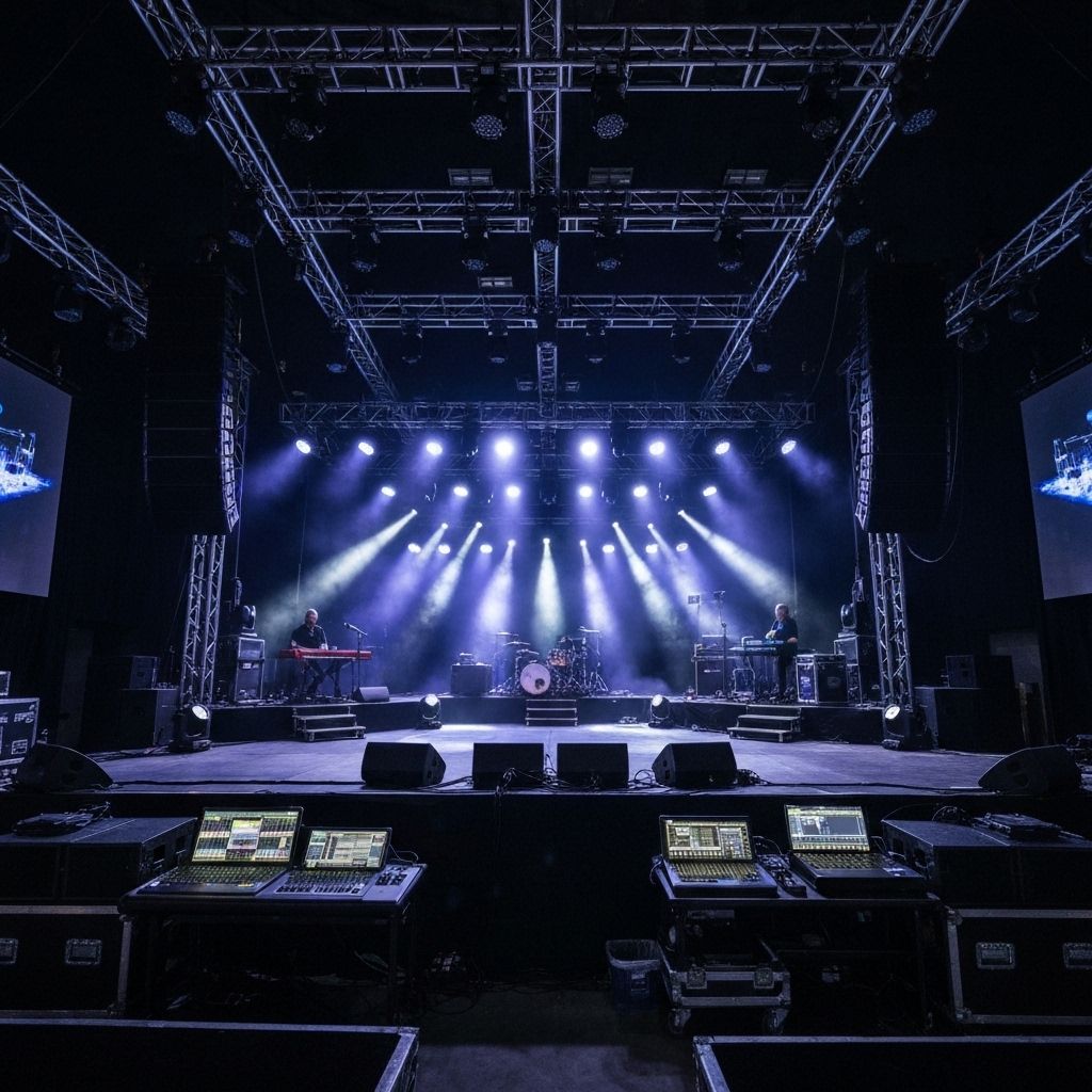 Equipo profesional de concierto